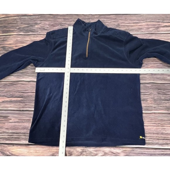Life Is Good Mens‎ Blue 1/4 Zip Fleece Long Sleeve Pullover Sweater Size Large - Picture 7 of 8